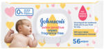 Johnson's Extra Sensitive Fragrance Free Wipes 56pk