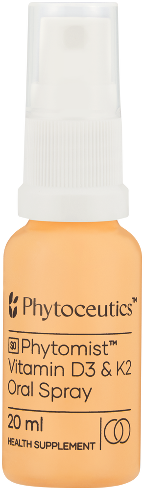 Phytoceutics Phytomist Peach Flavour Vitamin D3 & K2 Oral Spray 20ml