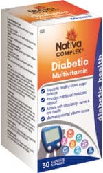 Nativa Complex Diabetic Multivitamin Capsules 30pk