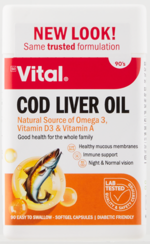 Vital Health Essentials Cod Liver Oil Capsules 90s
