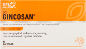 Gincosan Physical Performance, Memory and Cognitive Function Capsules 60pk