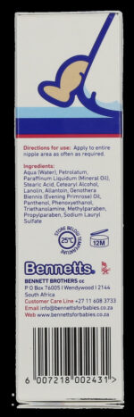 Bennetts Nipple Cream 50ml