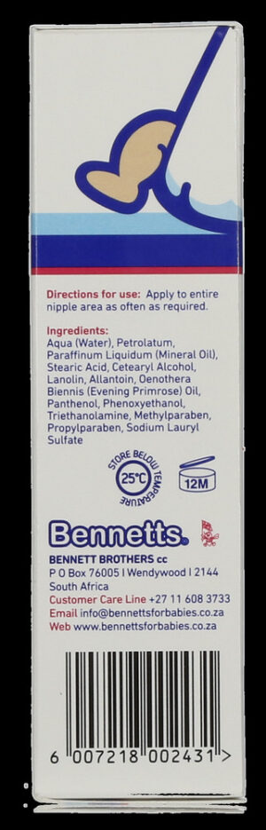Bennetts Nipple Cream 50ml