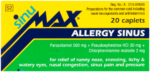 Sinumax Allergy Sinus Relief Caplets 20pk
