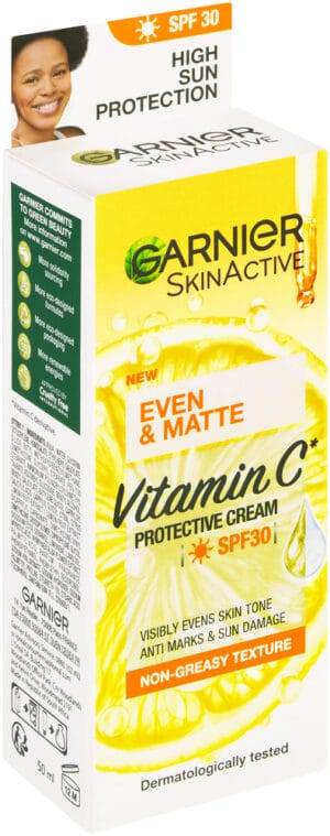 Garnier SkinActive SPF 30 Even & Matte Vitamin C Protective Cream 50ml