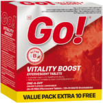 Go! Orange Flavour Vitality Boost Effervescent Tablets 30pk