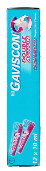 Gaviscon Peppermint Flavour Antacid Liquid 12 x 10ml