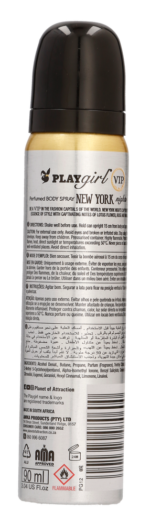 Playgirl VIP New York Nights Perfumed Body Spray 90ml