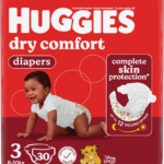 Huggies Dry Comfort Size 3 Disposable Nappies 30pk