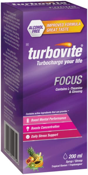 image-0 Turbovite Focus Tropical Flavour Syrup 200ml
