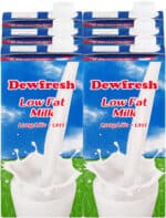 Dewfresh Long Life Low Fat Milk 6 x 1L