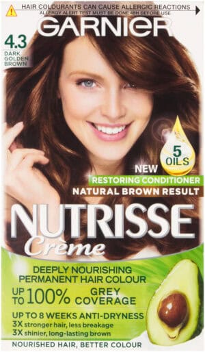 Garnier Nutrisse Ultra Crème Dark Golden Brown Permanent Hair Colour 1s