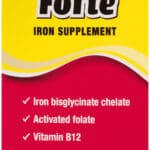 Ferrous Forte Iron Supplement Tablets 60pk