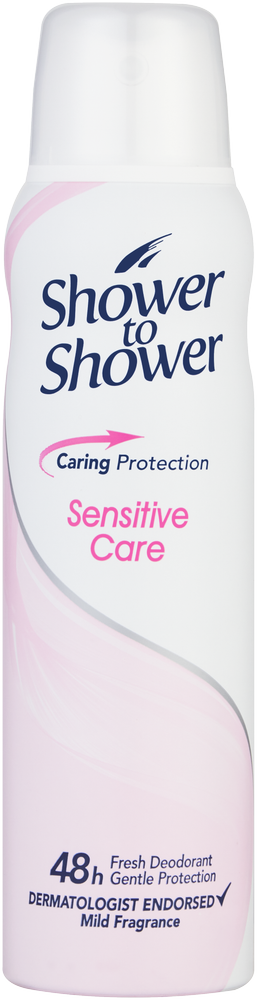 Shower To Shower Sensitive Care Deodorant Body Spray 150ml