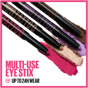 Maybelline Color Tattoo I am Fearless Eye Stix Multi-Use Eyeshadow Stick, Liner, & Primer 1.4g