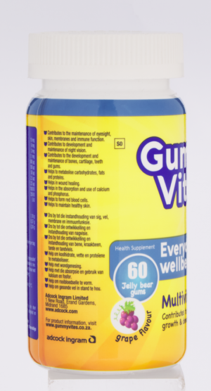 Gummy Vites Everyday Wellbeing Multivitamin Jelly Bear Gums 60pk