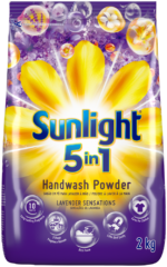 Sunlight Lavender Fragrance 5-in-1 Hand Washing Powder Detergent 2kg