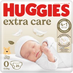 Huggies Extra Care Size 0 Disposable Nappies 25pk