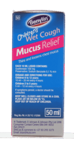 Benylin Mucus Relief Children's Wet Cough Syrup 50ml