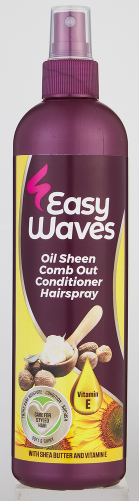 Easy Waves Oil Sheen Comb Out Conditioner Hairspray 350ml