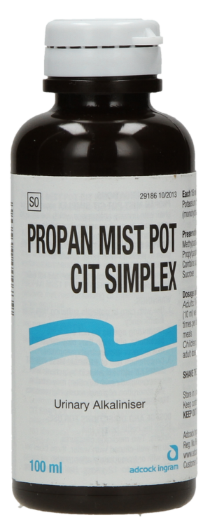 Propan Mist Pot CIT Simplex Urinary Alkaliniser 100ml