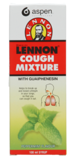 Lennon Peppermint Flavour Cough Mixture 100ml
