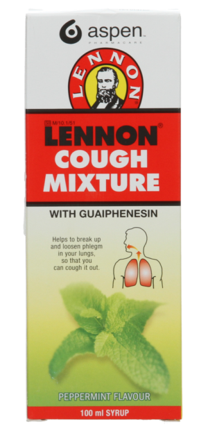 Lennon Peppermint Flavour Cough Mixture 100ml