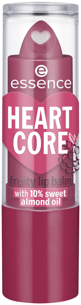 Essence Bold Blackberry Heart Core Fruity Lip Balm 3g