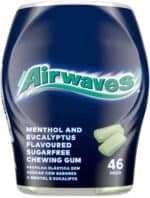 Wrigley's Airwaves Menthol and Eucalyptus Flavoured Sugarfree Chewing Gum 46pk