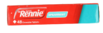 Rennie Spearmint Heartburn & Indigestion Chewable Tablets 48pk