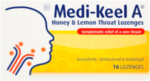 Medi-keel A Honey & Lemon Throat Lozenges 16pk