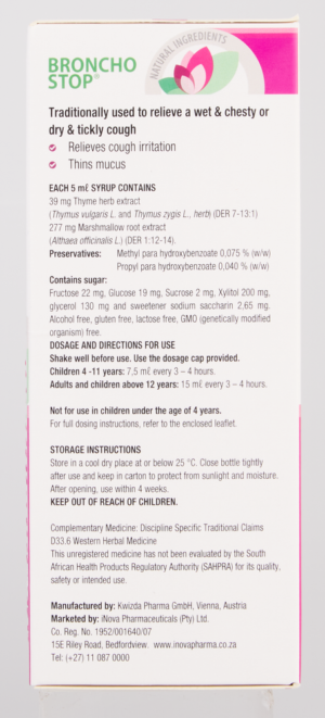 Bronchostop Cough Syrup 200ml