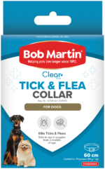 Bob Martin Clear Plus Tick & Flea Collar for Dogs 60cm