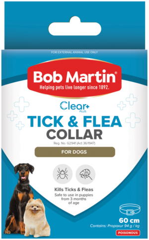 image-0 Bob Martin Clear Plus Tick & Flea Collar for Dogs 60cm
