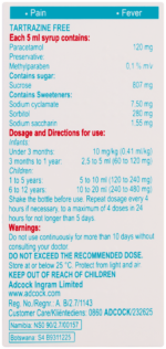 Panado Peppermint Flavour Paediatric Syrup 50ml