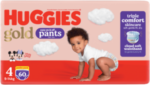 Huggies Gold Size 4 Disposable Nappy Pants 60pk