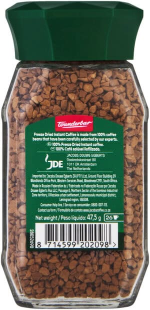 Jacobs Krönung 100% Freeze Dried Instant Coffee 47.5g