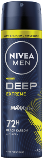 Nivea MEN Black Carbon Deep Extreme Anti-Perspirant Spray 150ml