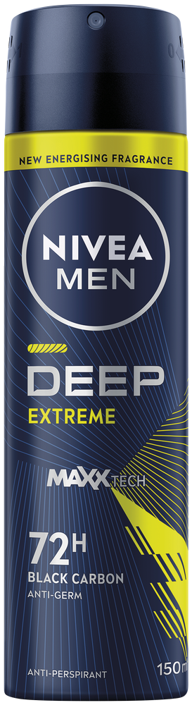image-0 Nivea MEN Black Carbon Deep Extreme Anti-Perspirant Spray 150ml