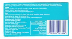 Gaviscon Double Action Peppermint Flavour Antacid Tablet 24pk