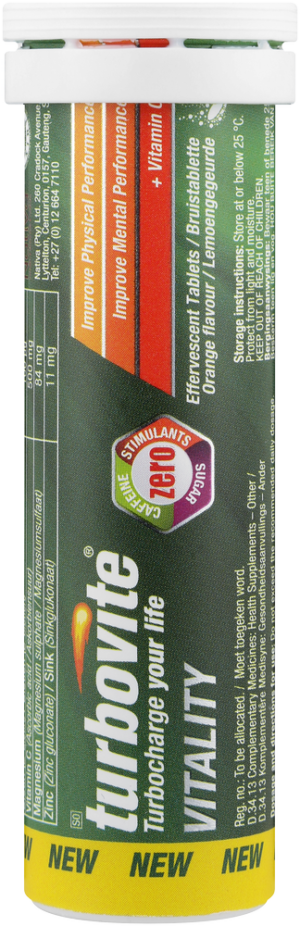 Turbovite Vitality Effervescent Tablets 2 x 10pk