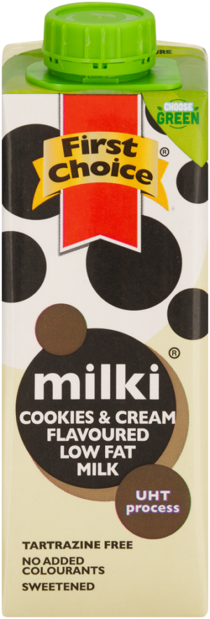 First Choice Milki Cookies & Cream Flavoured Full Cream Milk 250ml