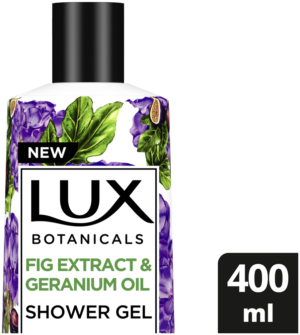 LUX Botanicals Fig Extract and Geranium Oil Moisturizing Body Wash 400ml