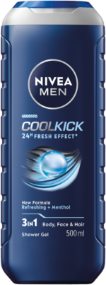 Nivea MEN Cool Kick 3-in-1 Shower Gel 500ml