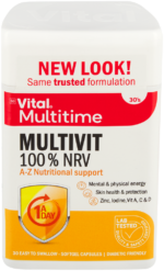 Vital Multitime 100% NRV Multivit Softgel Capsules 30pk