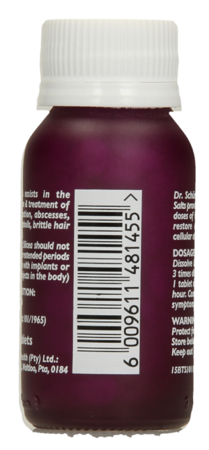 Natura Silicea Biochemic Tissue Salt Tablets 125pk