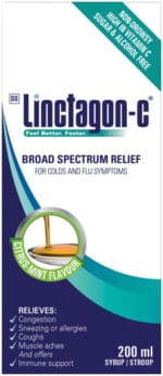 Linctagon Citrus-Mint Flavour Broad Spectrum Relief Syrup 200ml