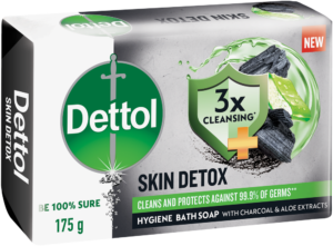 Dettol Skin Detox Hygiene Bath Bar Soap 175g