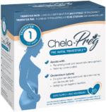 Chela-preg Trimester 1 Pre-Natal Multivitamin 60pk