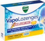 Vicks Xtra Strong Honey Menthol Blast VapoLozenges 16pk